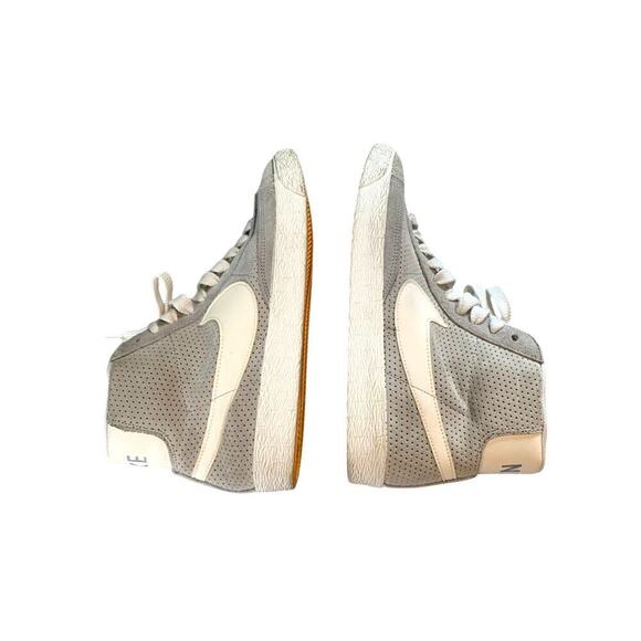 Nike Blazer Vintage Mid Womens Gray Suede Retro Sneaker Athletic Trainer 8.5 - Picture 5 of 6